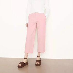 NWOT Vince Washed Cotton Crop Pant Rose Pearl Pink Casual Women’s Minimalist 6